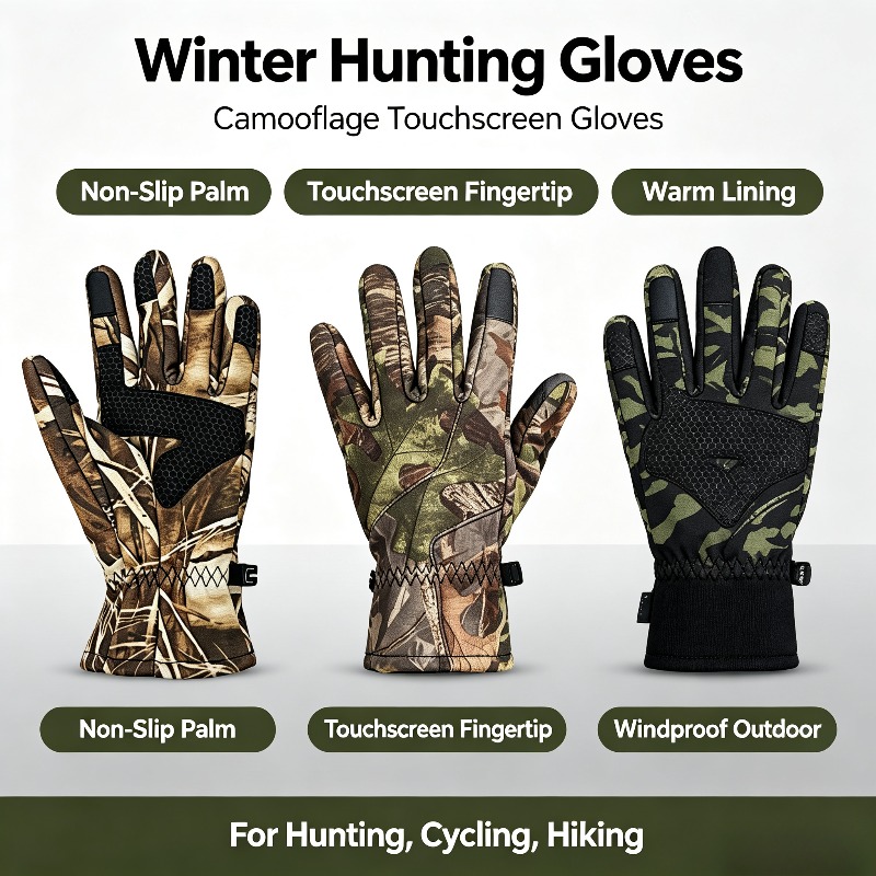 Outdoor Hunting Gloves - Outdoor Sports Non-slip Hunting Gloves Men