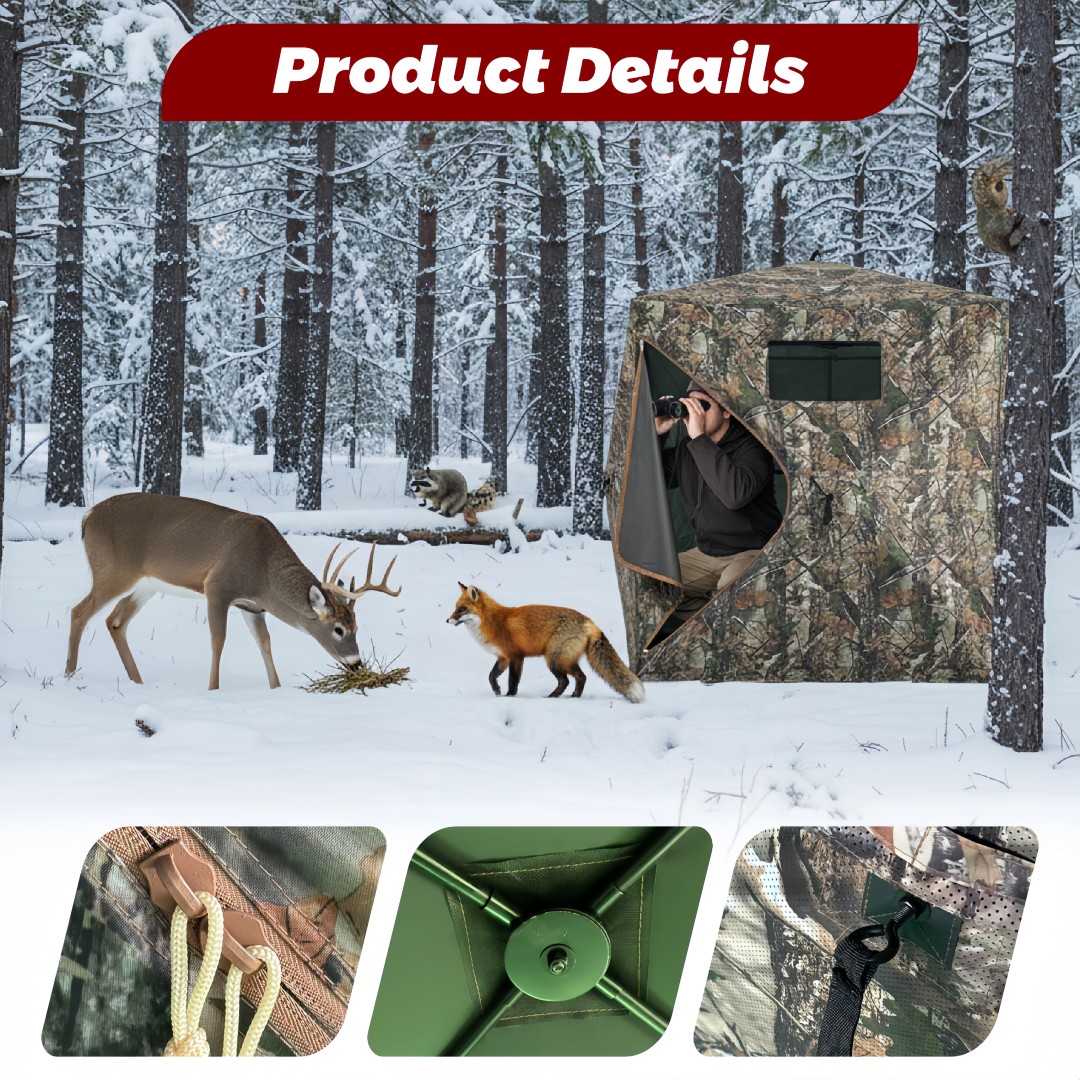 Hunting & Outdoor Supplies Carterton Reviews - Camouflage Pop-Up Hunting Blind Easy Setup