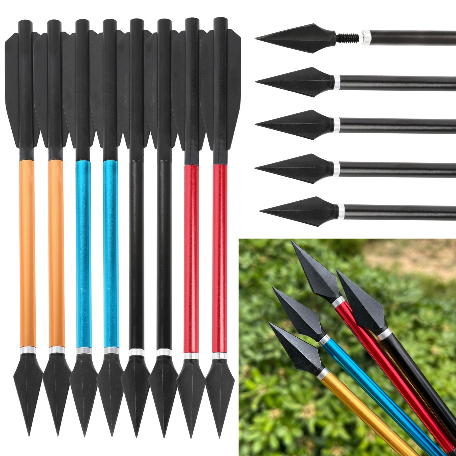 6.7'' Archery Bolts Aluminum S - Crossbow Bolt Broadhead ulasan dan harga