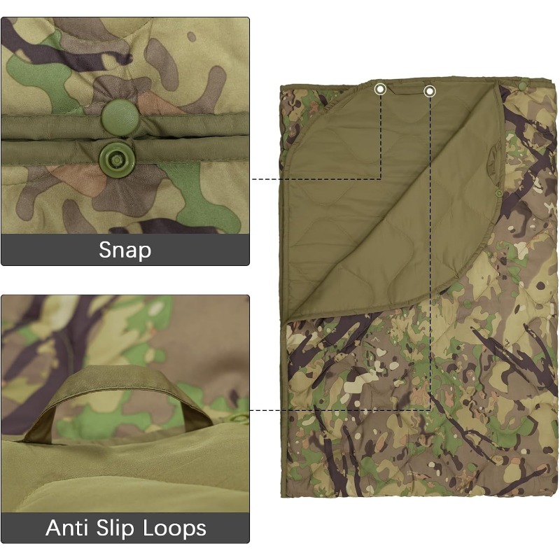 Camo Woobie Blanket Military P - Outdoor Hunting Blanket ulasan dan harga
