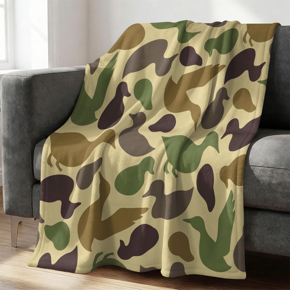Duck Pattern Flannel Blanket S - Outdoor Hunting Blanket ulasan dan harga