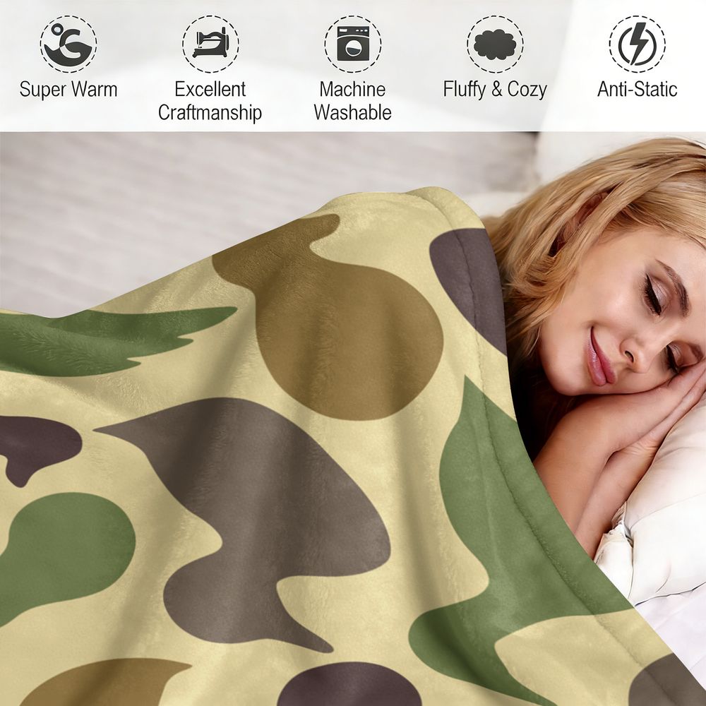 Duck Pattern Flannel Blanket S - Outdoor Hunting Blanket ulasan dan harga