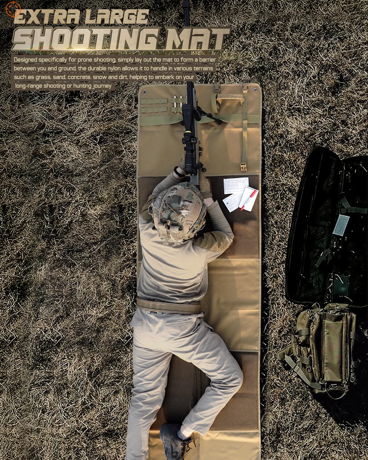 Shooting Mat Prone Tactical Sh - Outdoor Hunting Blanket ulasan dan harga