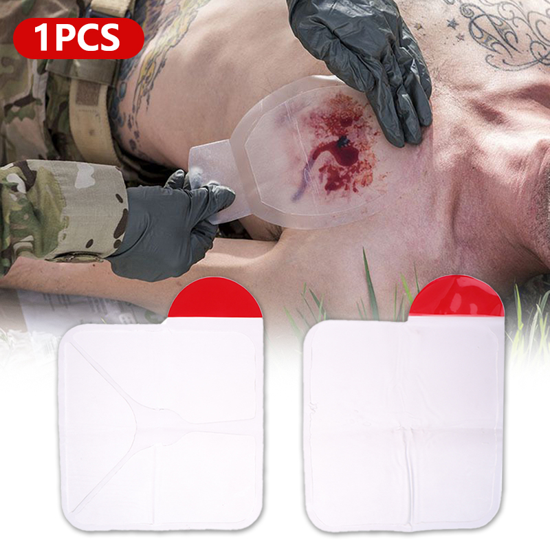 Square Medical Chest Seal Vent - Field Dressing Kit ulasan dan harga