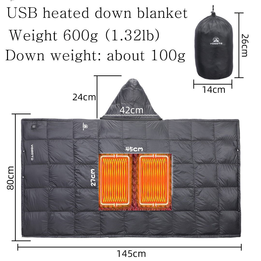 Down Camp Blanket Usb Heating  - Outdoor Hunting Blanket ulasan dan harga