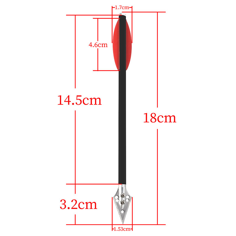 6/12pcs Mixed Carbon Arrow 7 I - Crossbow Bolt Broadhead ulasan dan harga