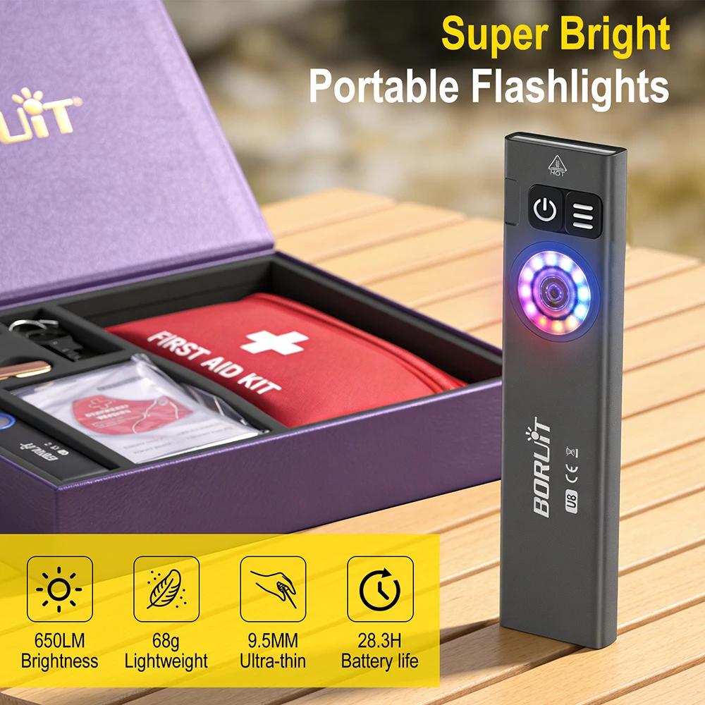 Boruit U8 Outdoor Flashlight I - Outdoor Hunting Blanket ulasan dan harga