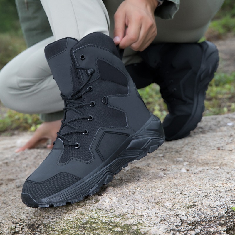 Men Tactical Boots Lace Up Wil - Wildman Hunting & Outdoor Vanderbijlpark ulasan dan harga