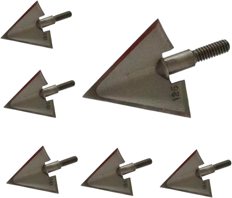 6 PCS Broadheads 125 Grain 1.1 - Crossbow Bolt Broadhead ulasan dan harga