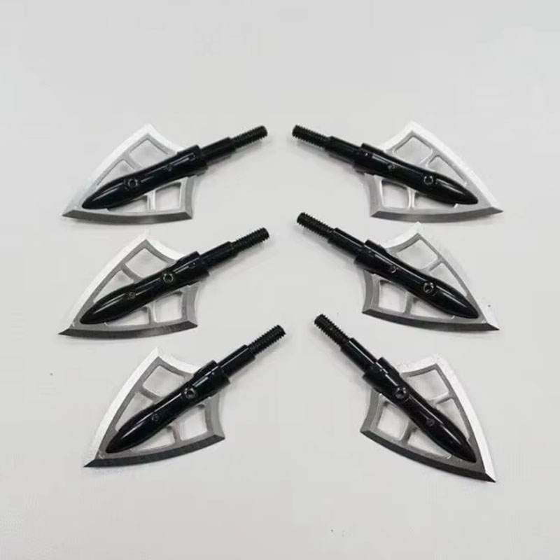 6PK Bow Hunting Broadhead 125  - Crossbow Bolt Broadhead ulasan dan harga