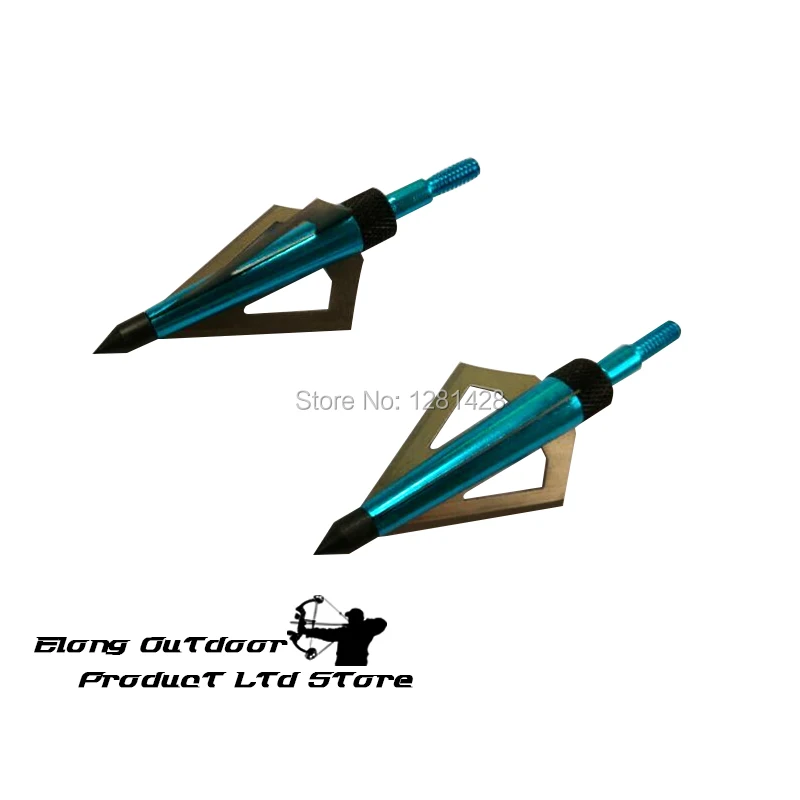 12Pcs Blue 125 Grain Broadhead - Crossbow Bolt Broadhead ulasan dan harga