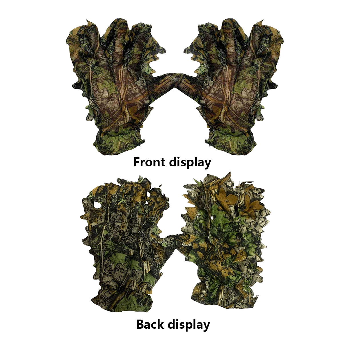 3D Camouflage Leaf Hunting Glo - Outdoor Hunting Gloves ulasan dan harga