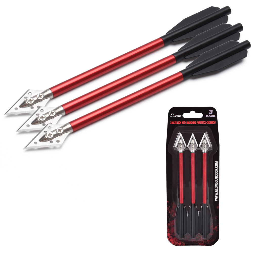 3PCS Aluminium Crossbow Bolts  - Crossbow Bolt Broadhead ulasan dan harga