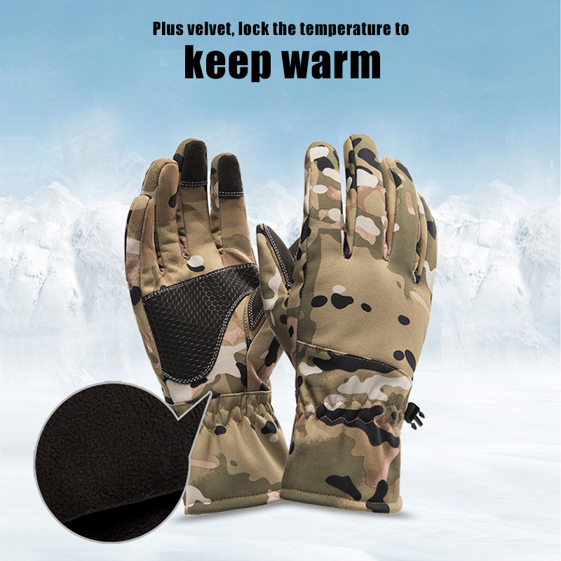 Tactics Outdoors Camouflage Hu - Outdoor Hunting Gloves ulasan dan harga
